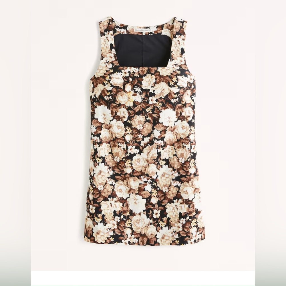 Linen-Blend Wide Strap Mini Dress with pockets